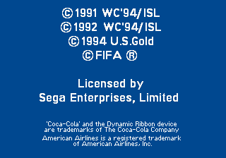 World Cup USA '94 screenshot 3 for Sega Mega Drive